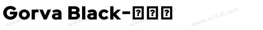 Gorva Black字体转换